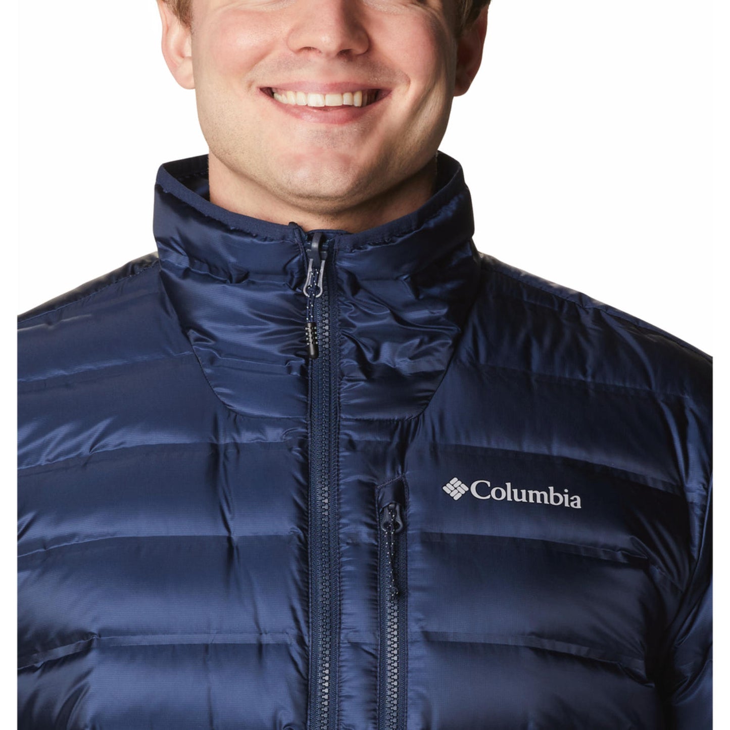 Columbia Men Blue Pebble Peak II Down Jacket