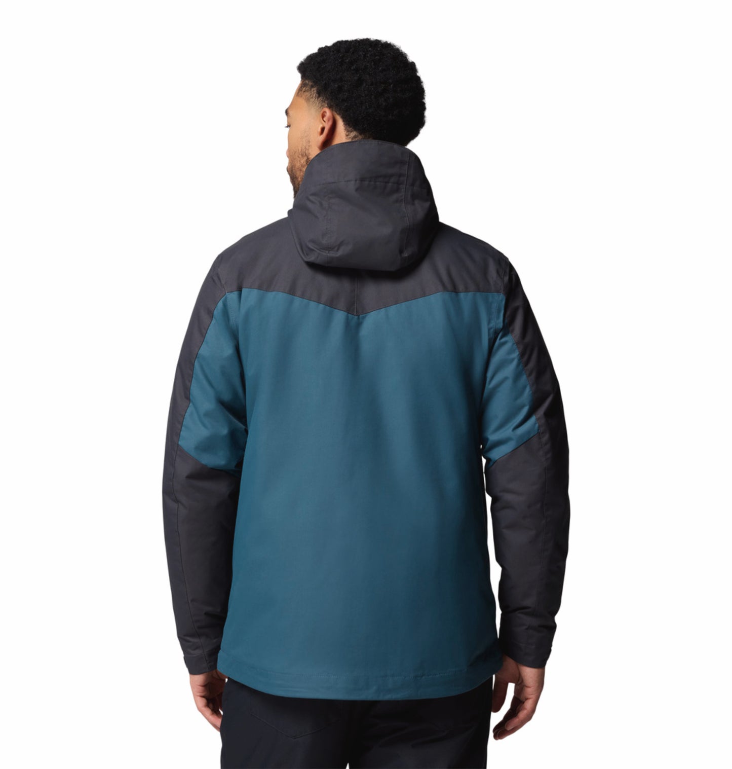 Columbia Men Blue Omni-Heat Reflective Whirlibird V Hooded Interchange Jacket