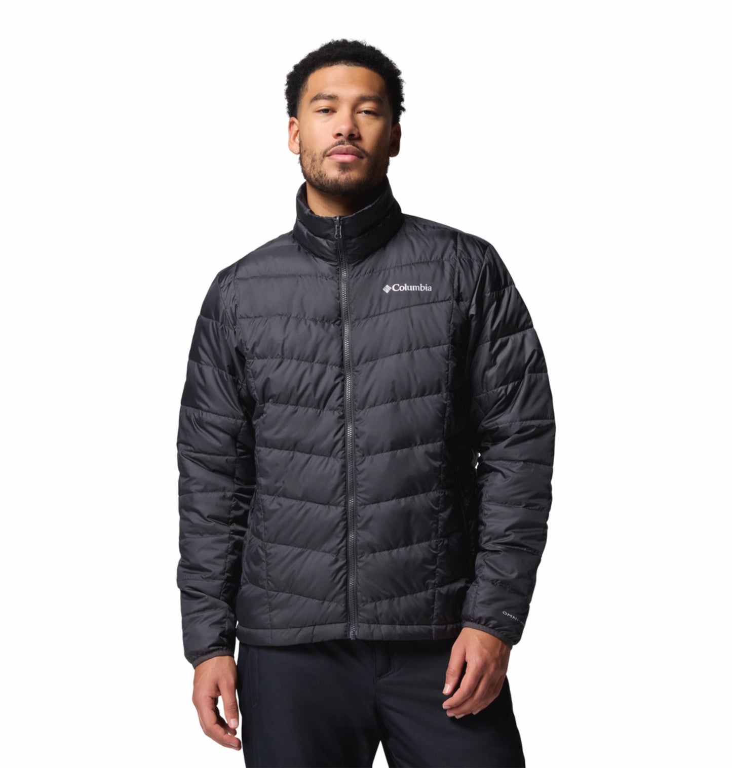 Columbia Men Blue Omni-Heat Reflective Whirlibird V Hooded Interchange Jacket