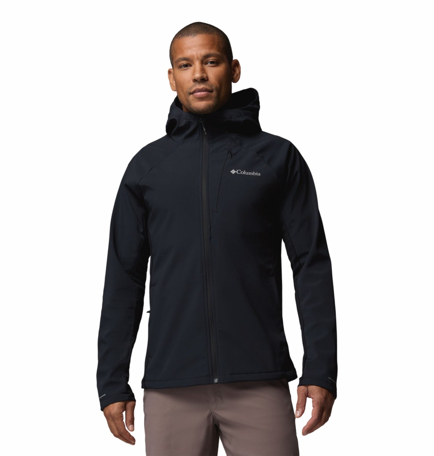 men black omni shield trailborne soft shell jacket