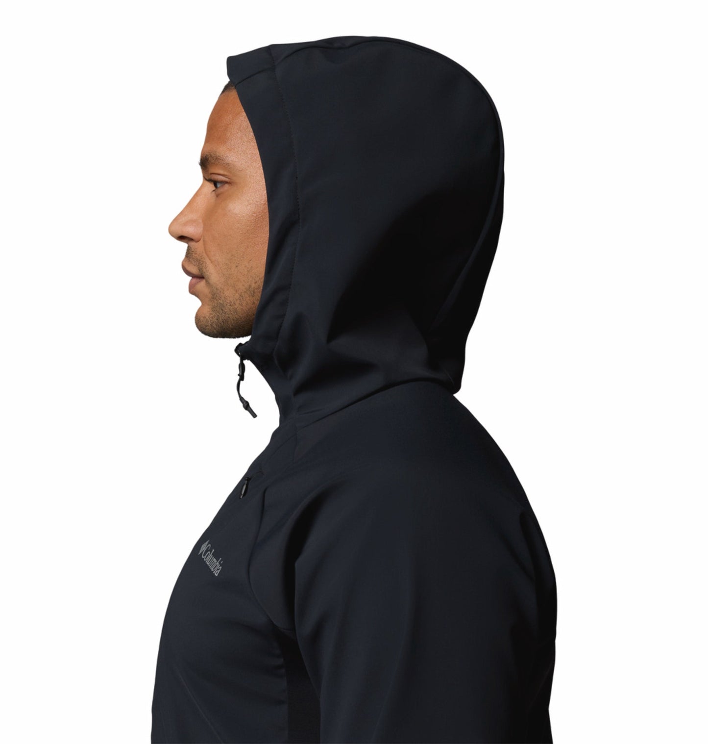 men black omni shield trailborne soft shell jacket