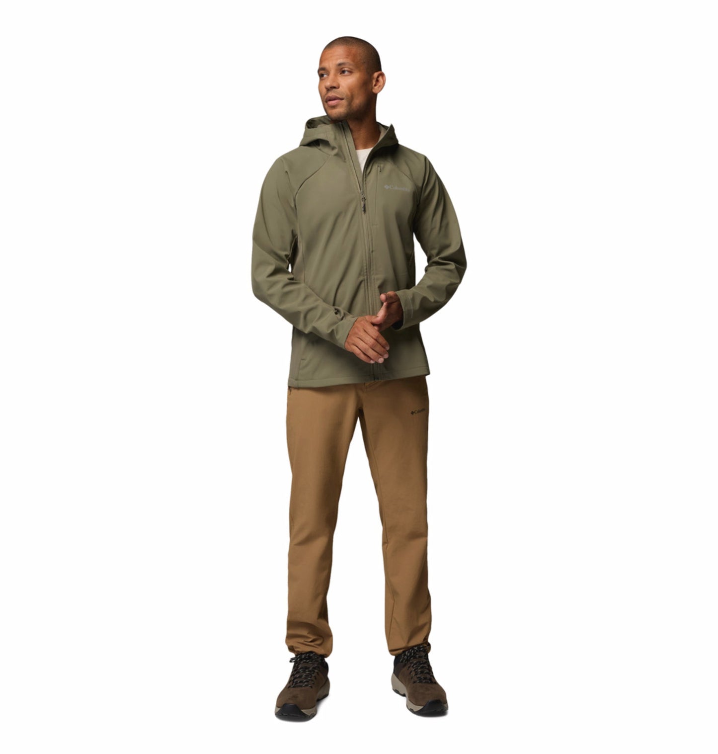 men green omni shield trailborne soft shell jacket