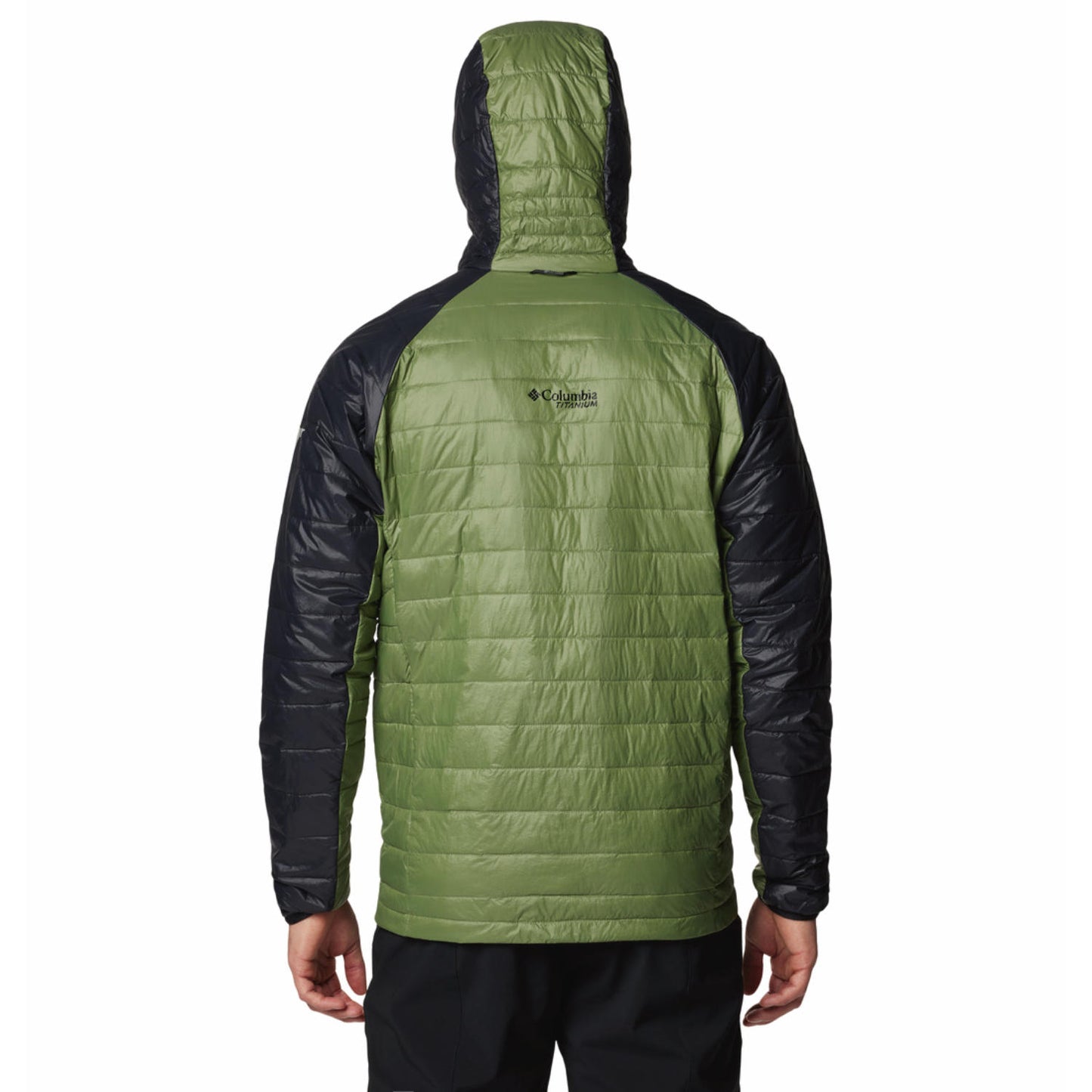 Columbia Men Green Omni-Heat Inifnity Platinum Peak II Hooded Down Jacket