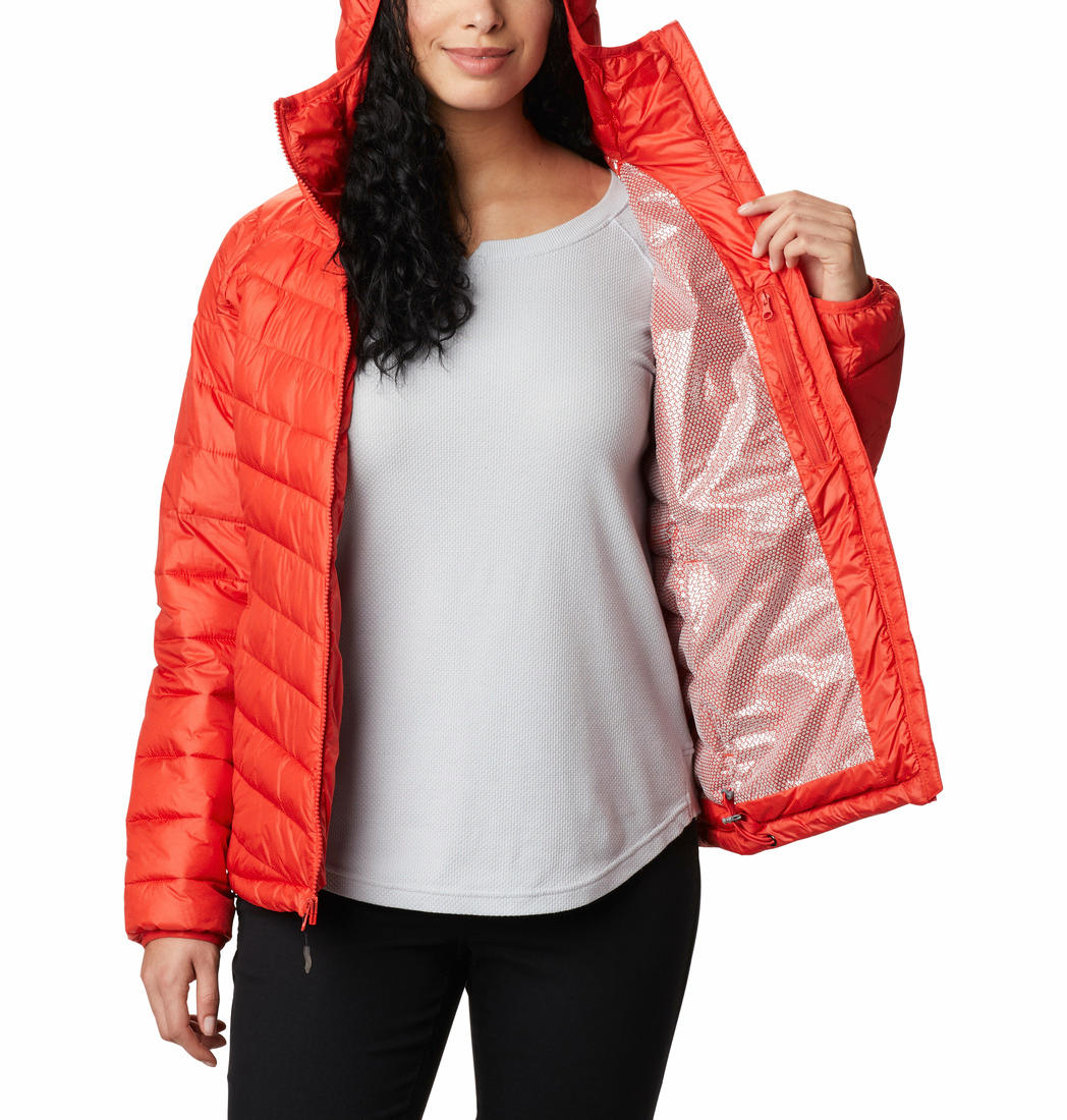 Columbia Women Orange Snow Country Hooded Jacket