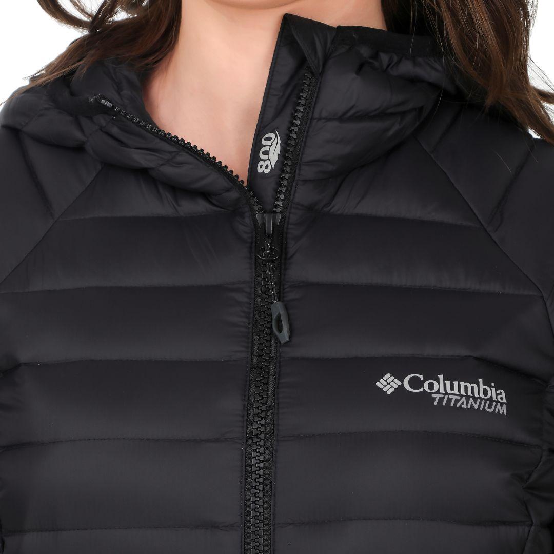 Columbia Women Black Alpha Trail Down Hooded Jacket