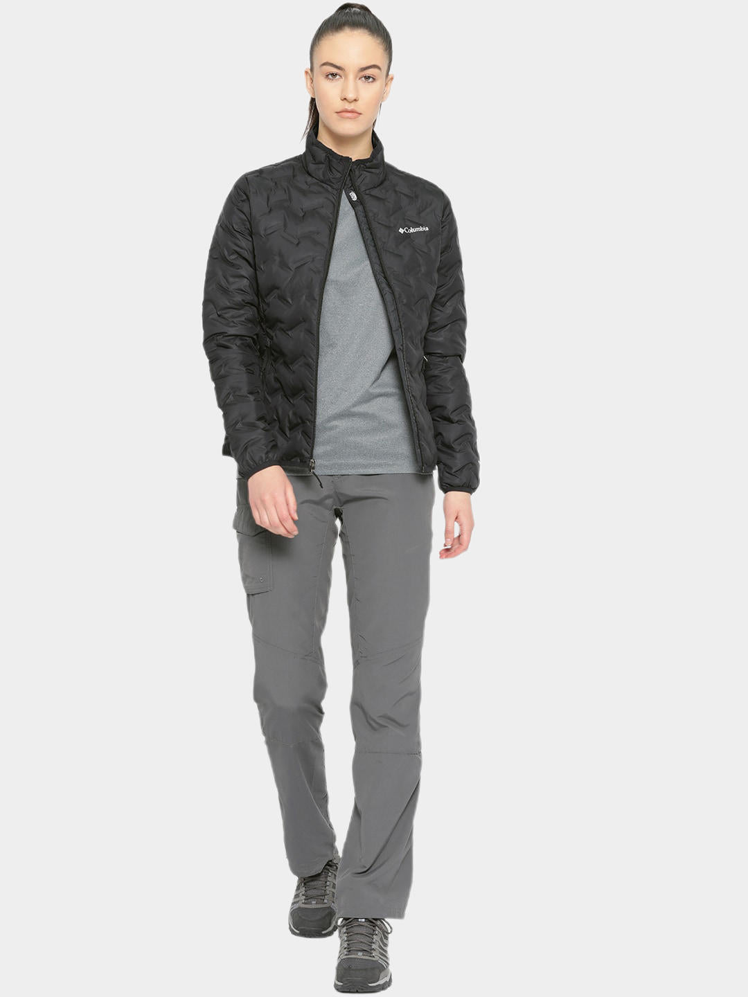 Columbia Women Black Delta Ridge Down Jacket