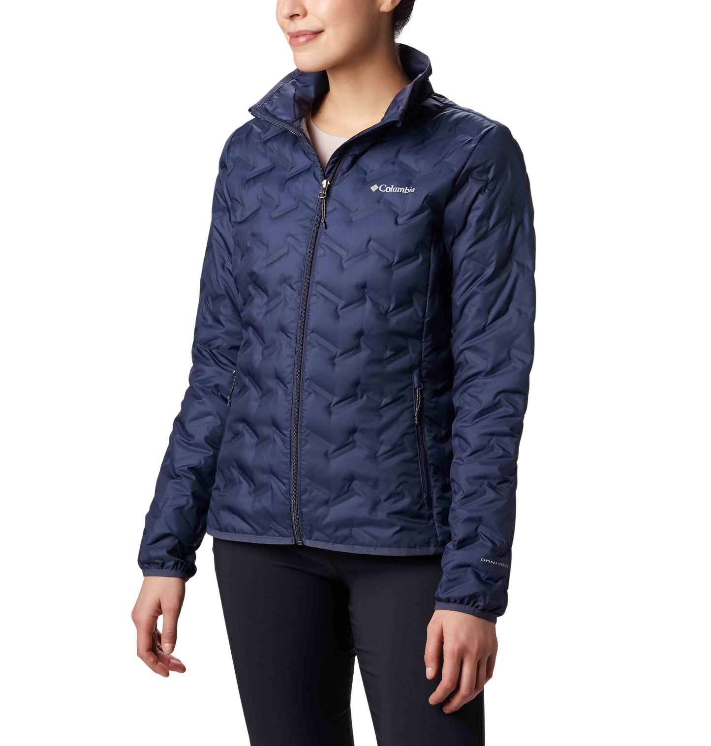 Columbia Women Navy Blue Delta Ridge Down Jacket