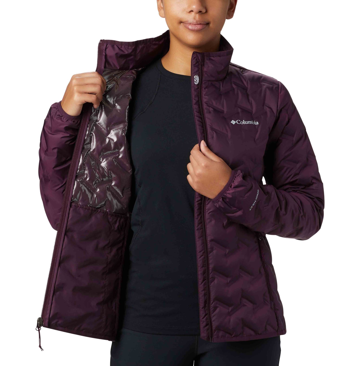 Columbia Women Purple Delta Ridge Down Jacket
