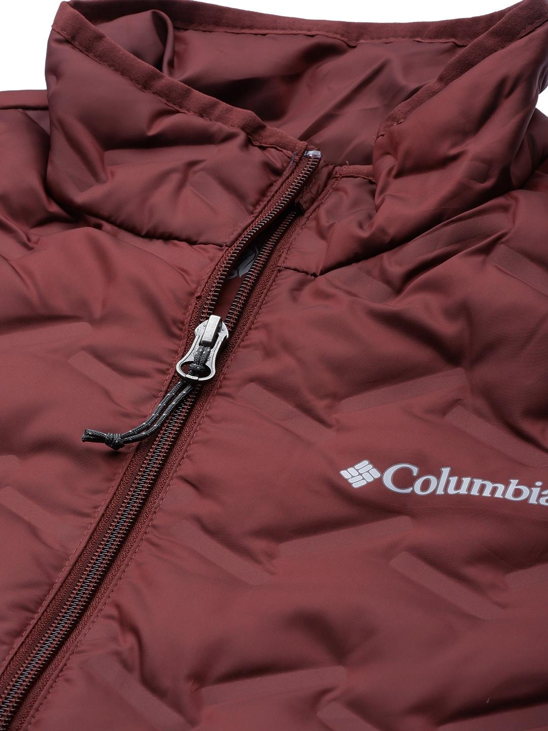 Columbia Women Maroon Delta Ridge Down Jacket