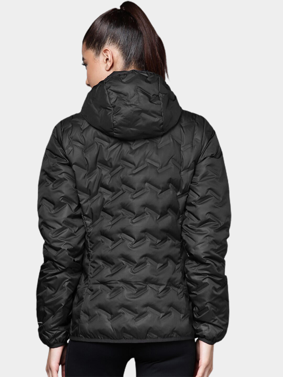 Columbia Women Black Delta Ridge Down Hooded Jacket