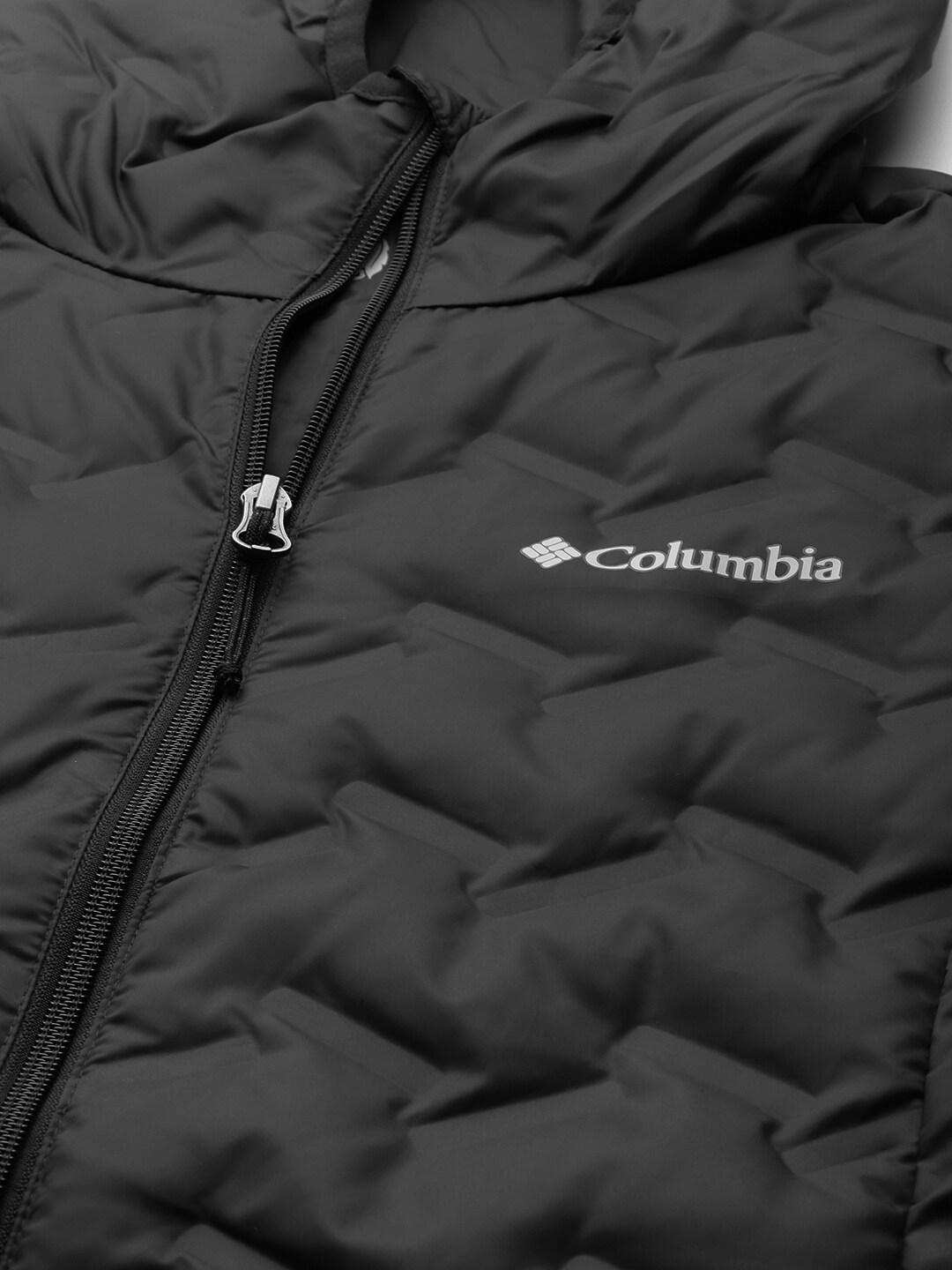 Columbia Women Black Delta Ridge Down Hooded Jacket