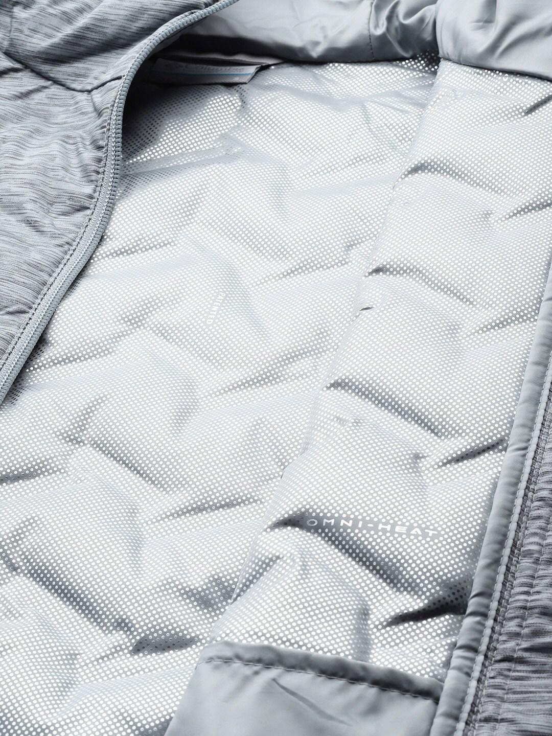 Columbia Women Grey Delta Ridge Down Hooded Jacket