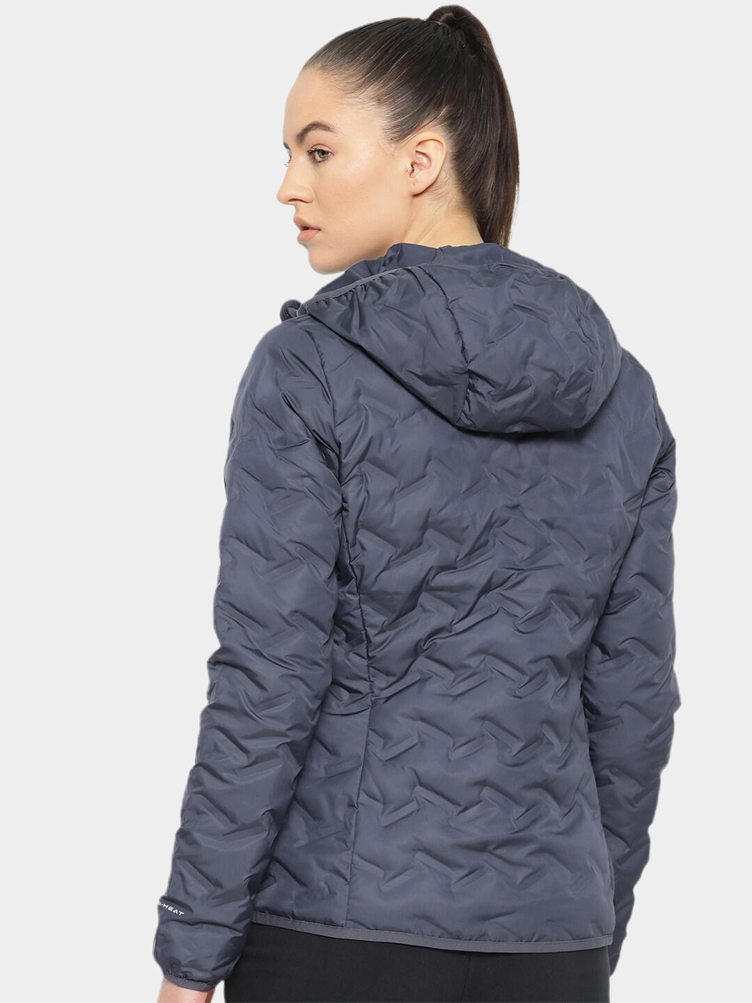 Columbia Women Blue Delta Ridge Down Hooded Jacket