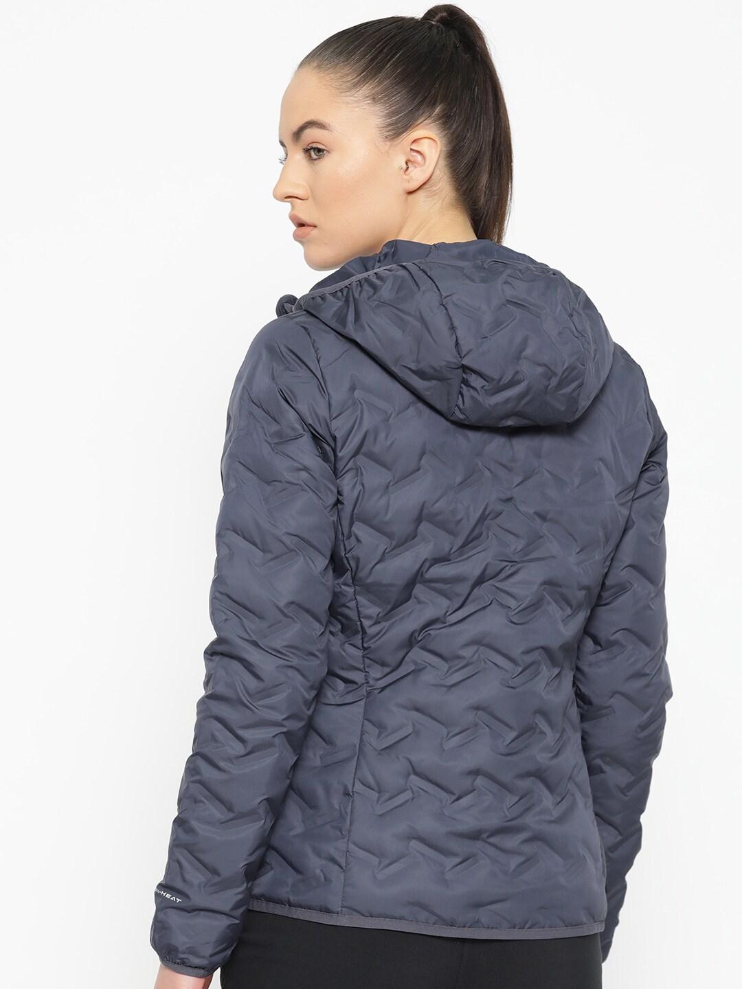 Columbia Women Blue Delta Ridge Down Hooded Jacket