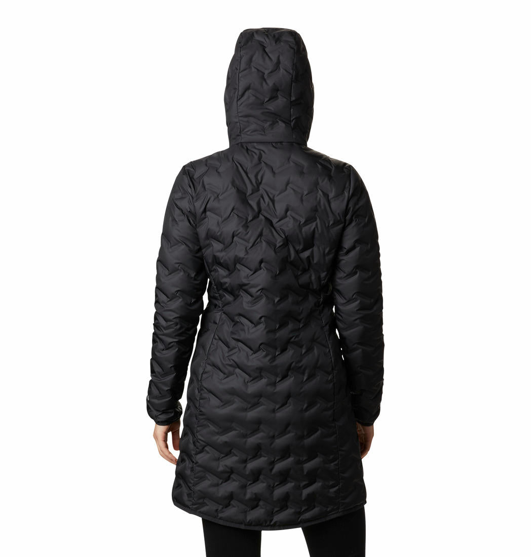 Columbia Women Black Delta Ridge Long Down Jacket