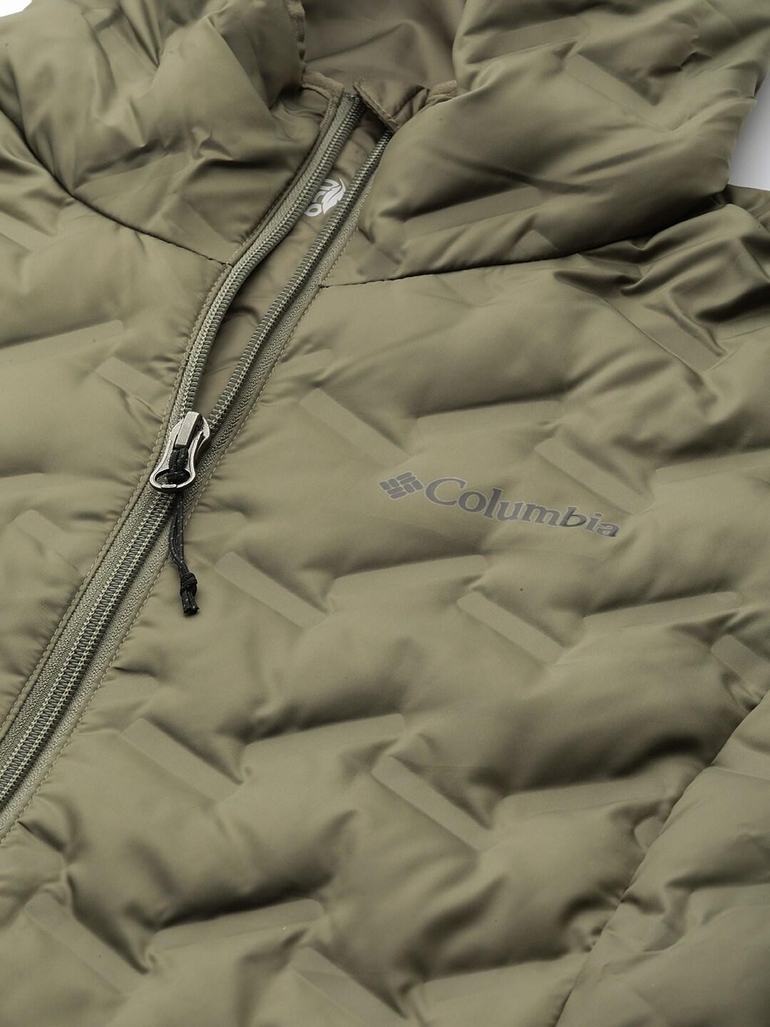 Columbia Women Olive Delta Ridge Long Down Jacket