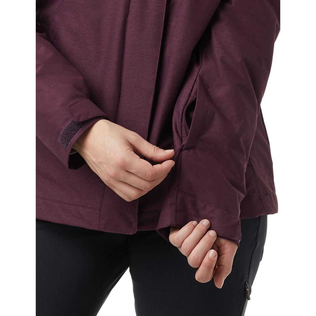 Columbia Women Maroon Whirlibird IV Interchange Jacket