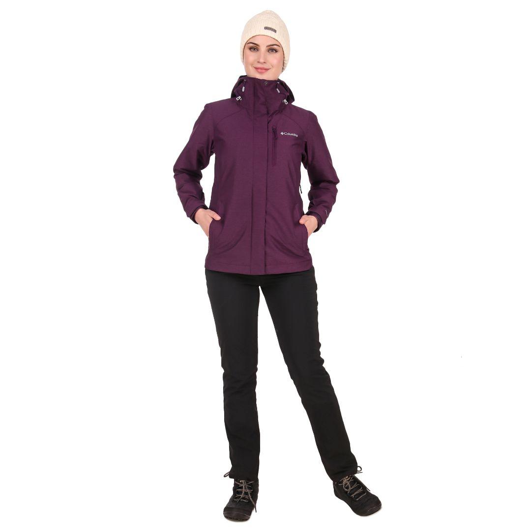 Columbia Women Maroon Whirlibird IV Interchange Jacket