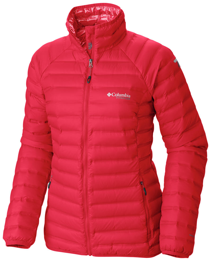Columbia Women Red Compactor Down Jacket