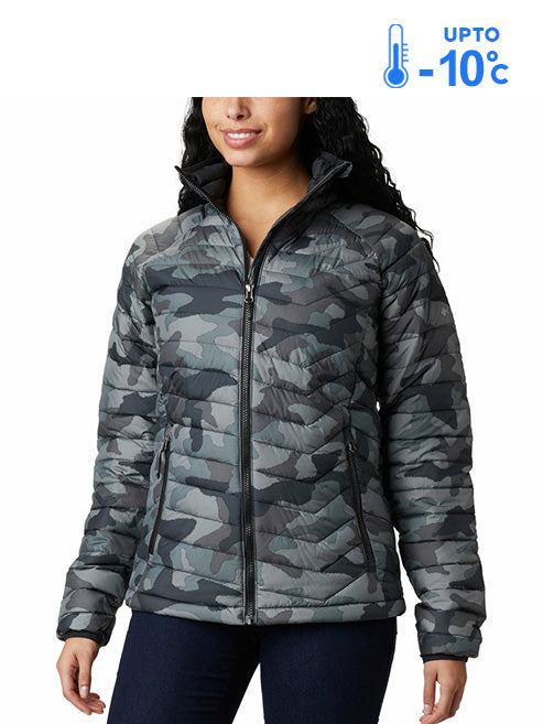 Columbia Women Black Omni-Heat Reflective Powder Lite Down Jacket