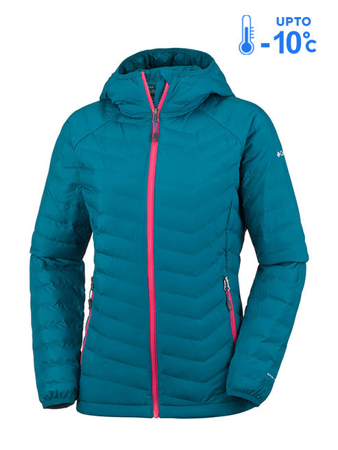 Columbia Women Blue Powder Lite Hooded Jacket