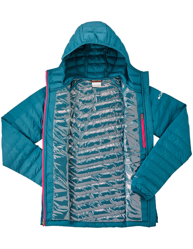 Columbia Women Blue Powder Lite Hooded Jacket