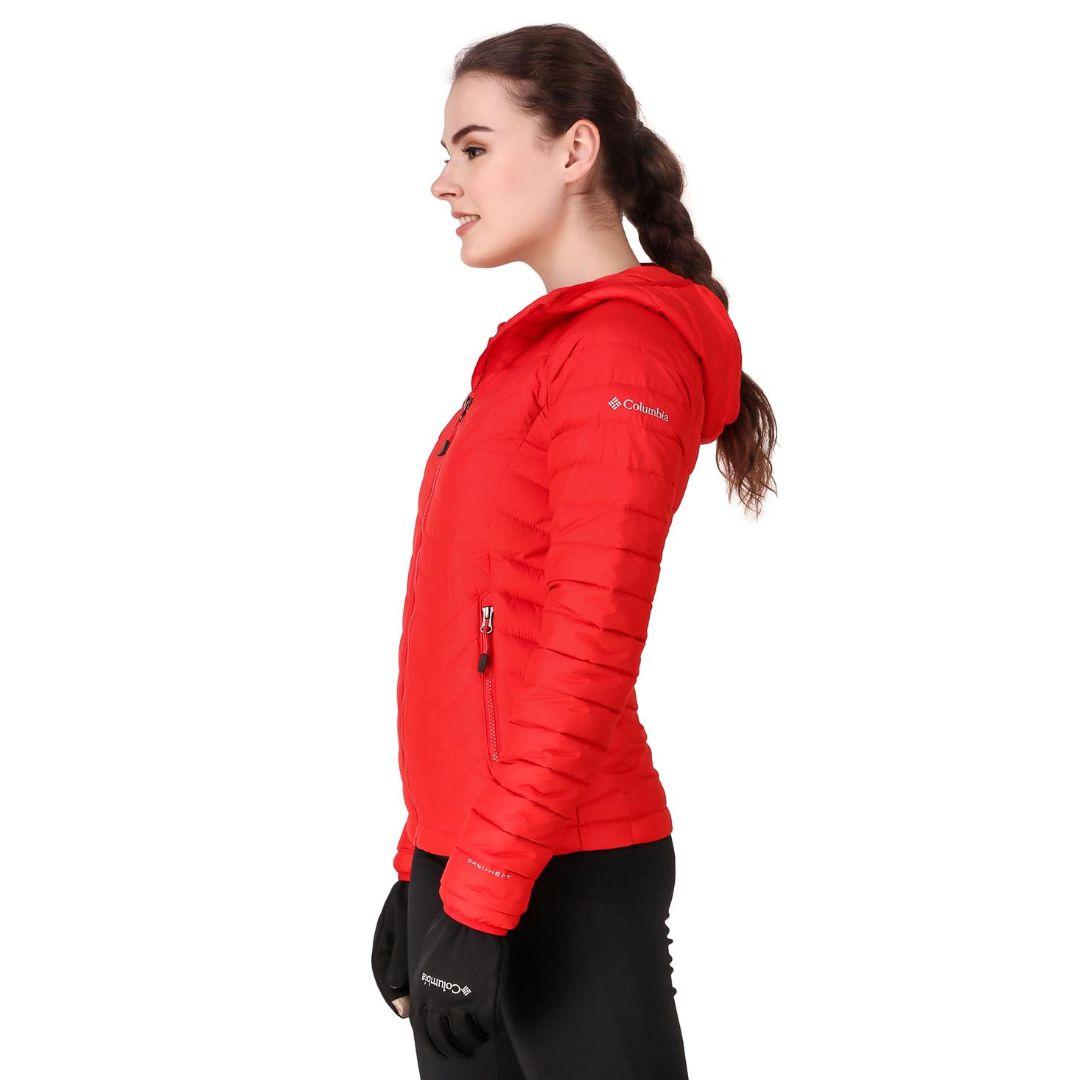 Columbia Women Red Powder Lite Hooded Jacket