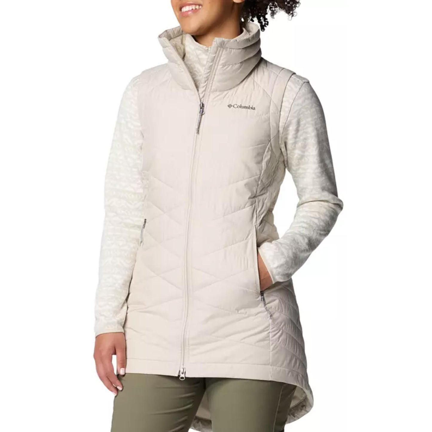 Columbia Womens Brown Joy Peak II Long Vest