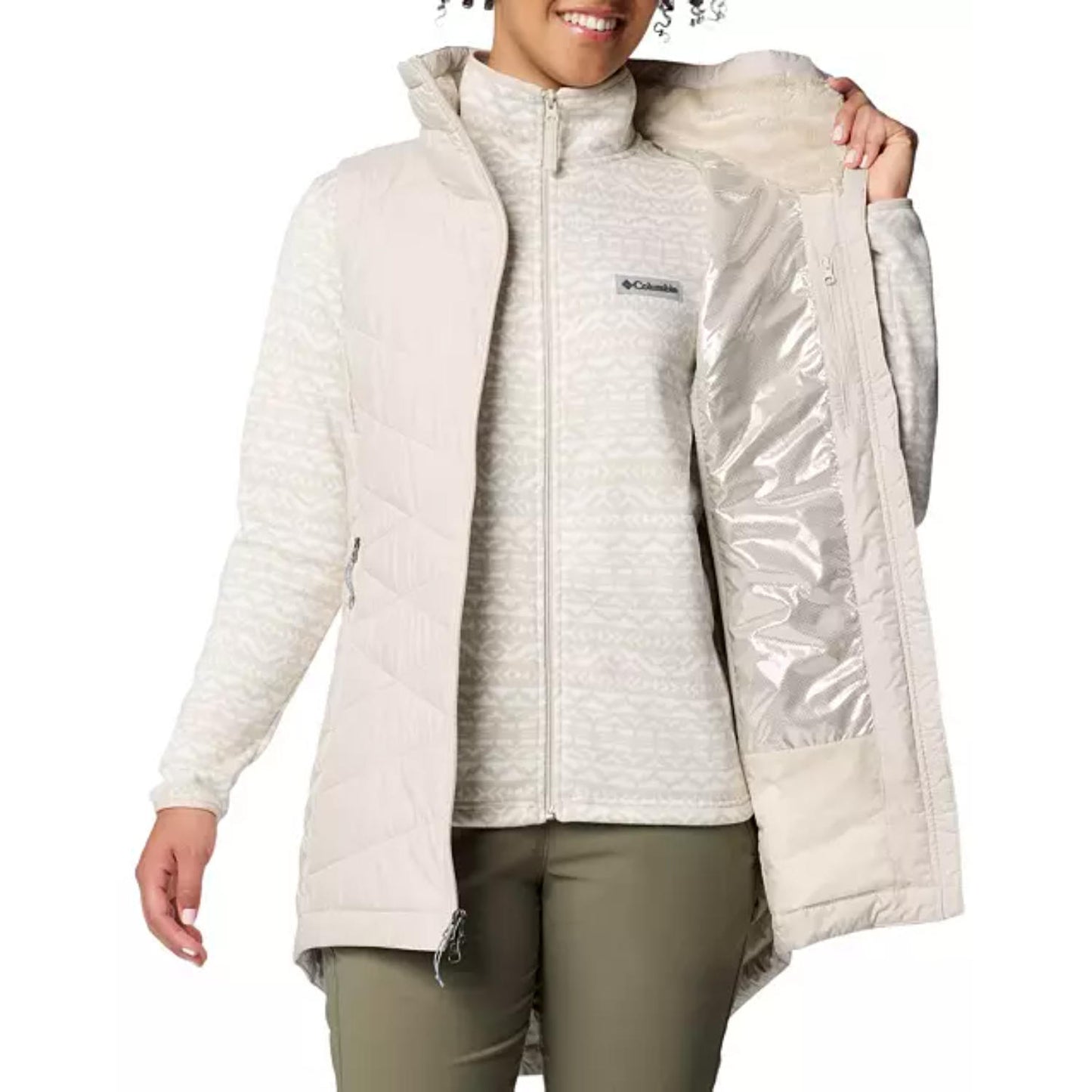 Columbia Womens Brown Joy Peak II Long Vest