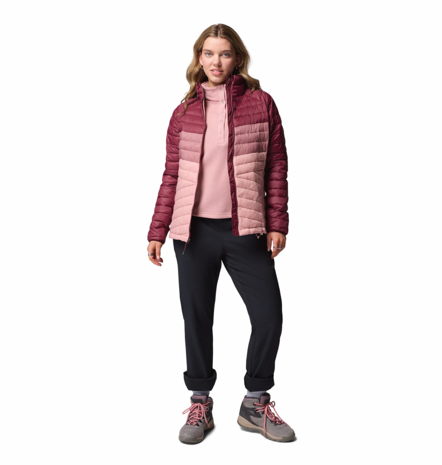 Columbia Women Pink Omni-Shield Powder Pass Down Jacket