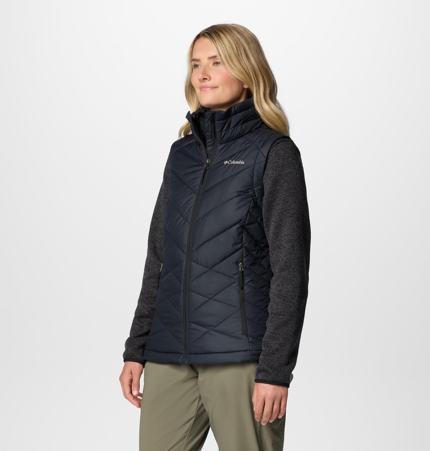 Columbia Womens Black Omni-Heat Reflective Heavenly II Vest