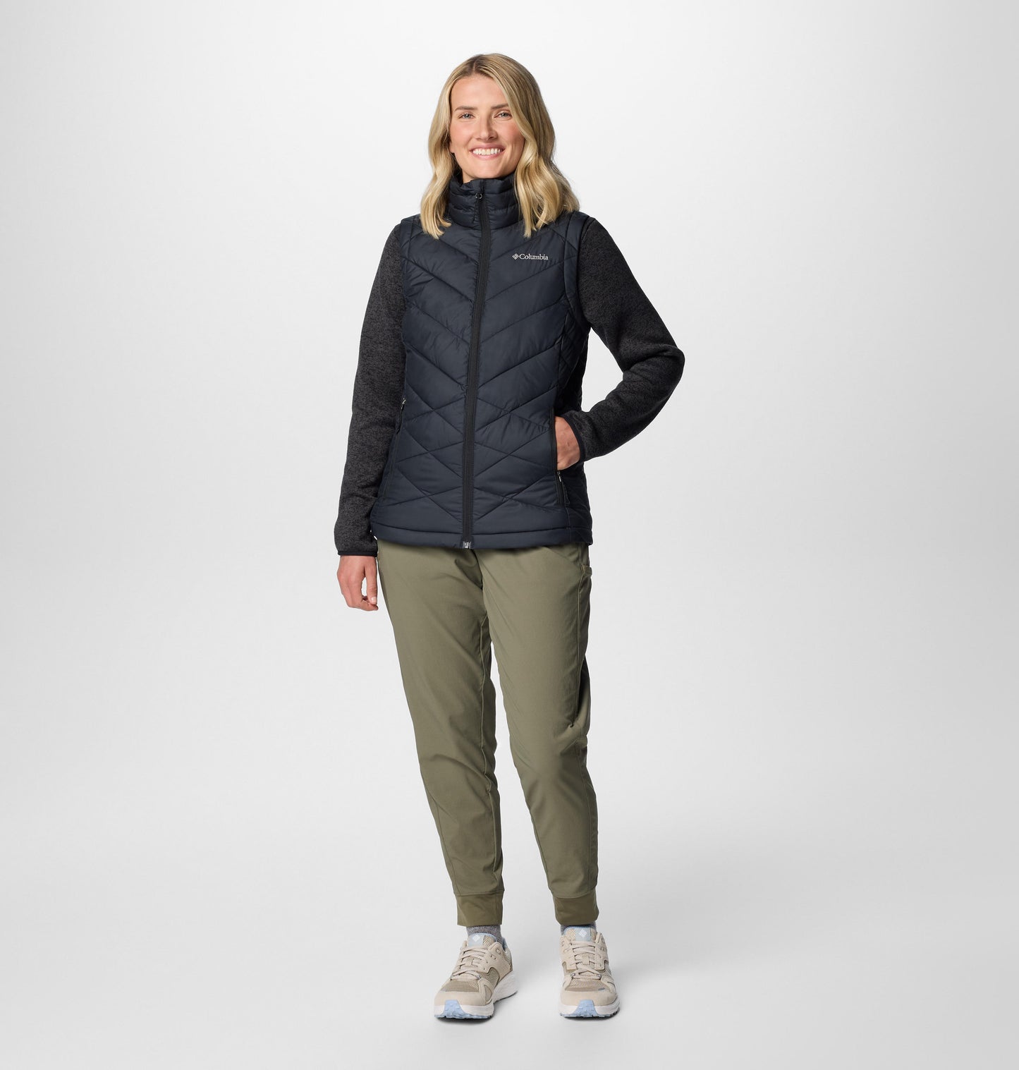 Columbia Womens Black Omni-Heat Reflective Heavenly II Vest