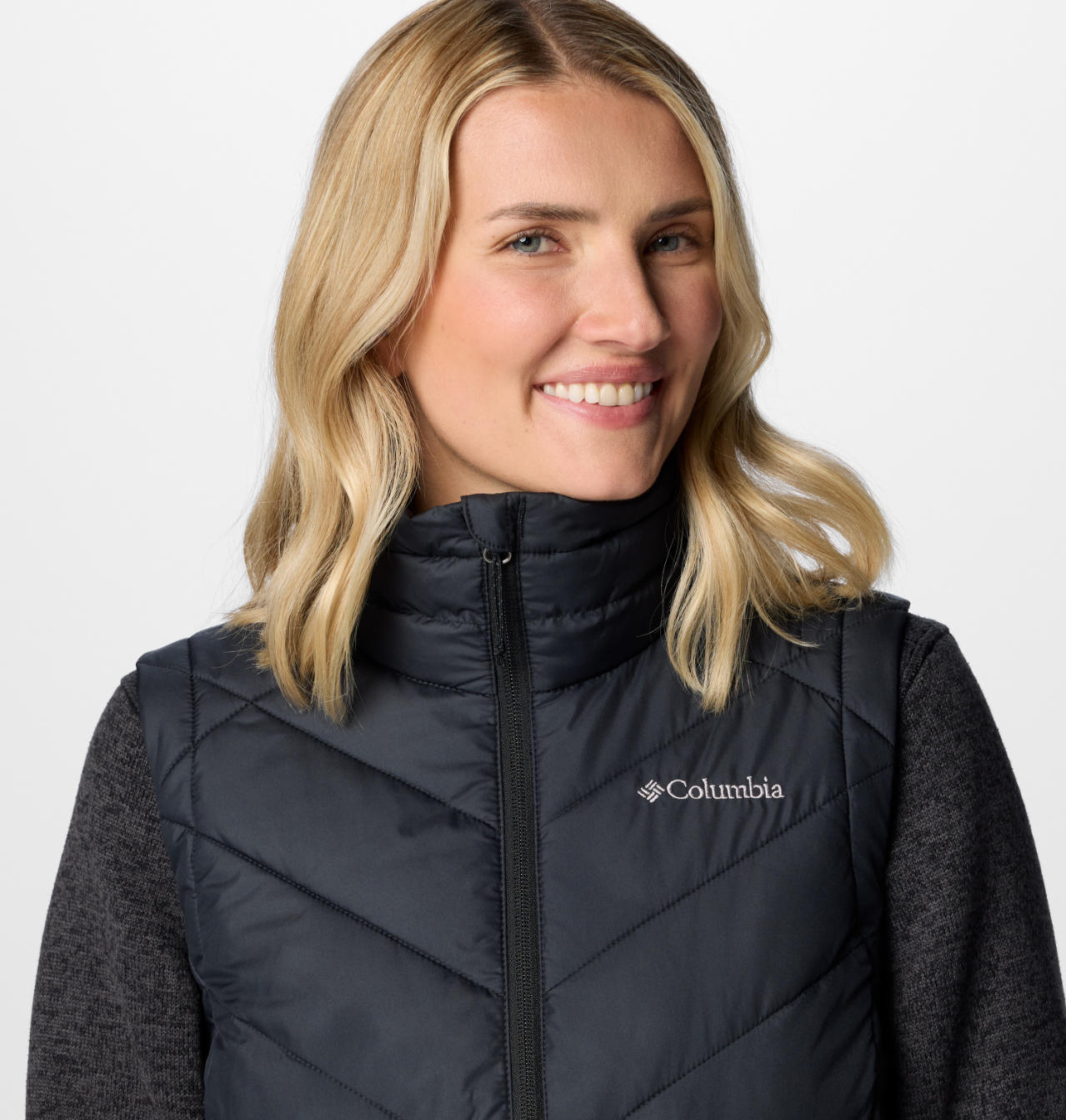 Columbia Womens Black Omni-Heat Reflective Heavenly II Vest
