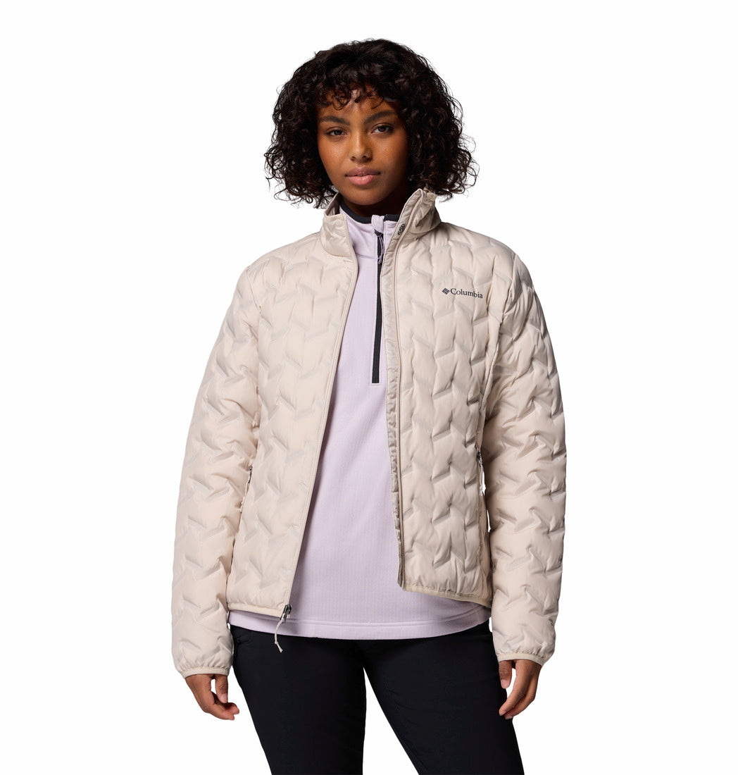 Columbia Women Beige Delta Ridge II Down Jacket (Plus Size)