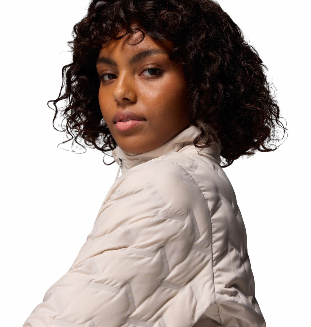 Columbia Women Beige Delta Ridge II Down Jacket (Plus Size)