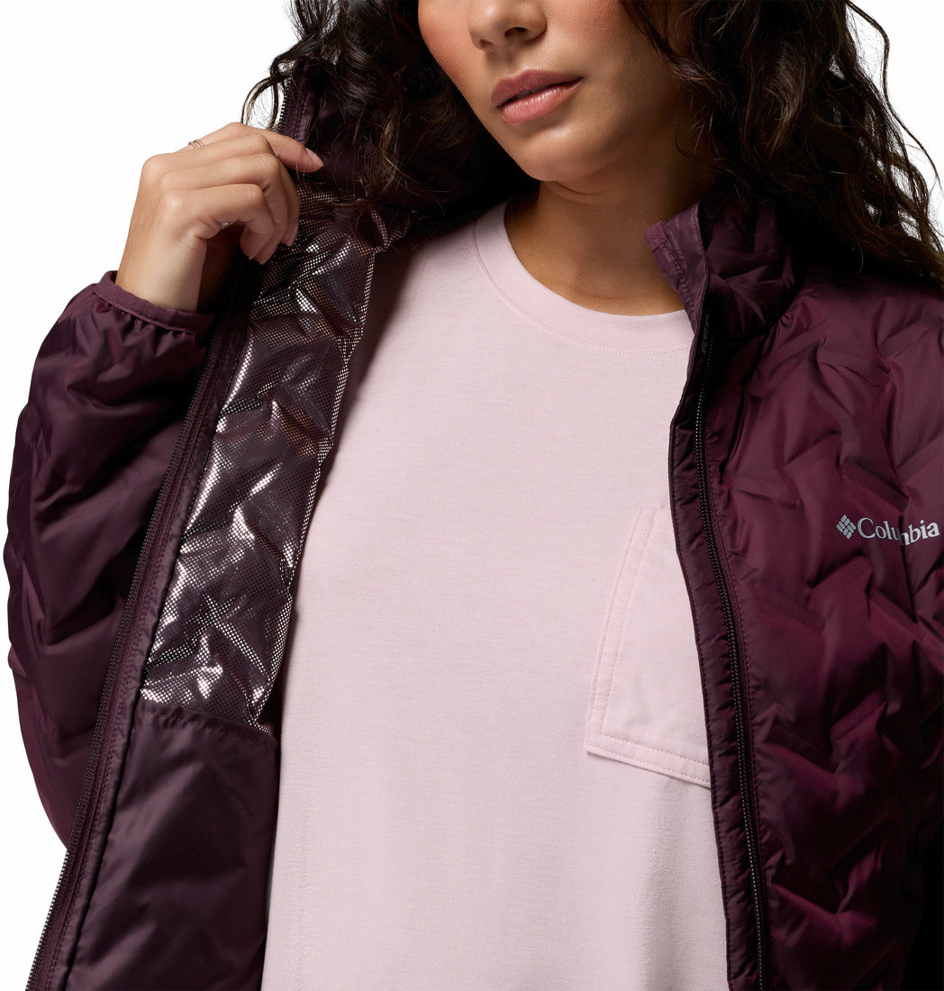 Columbia Women Red Omni-Heat Reflective Delta Ridge II Down Jacket