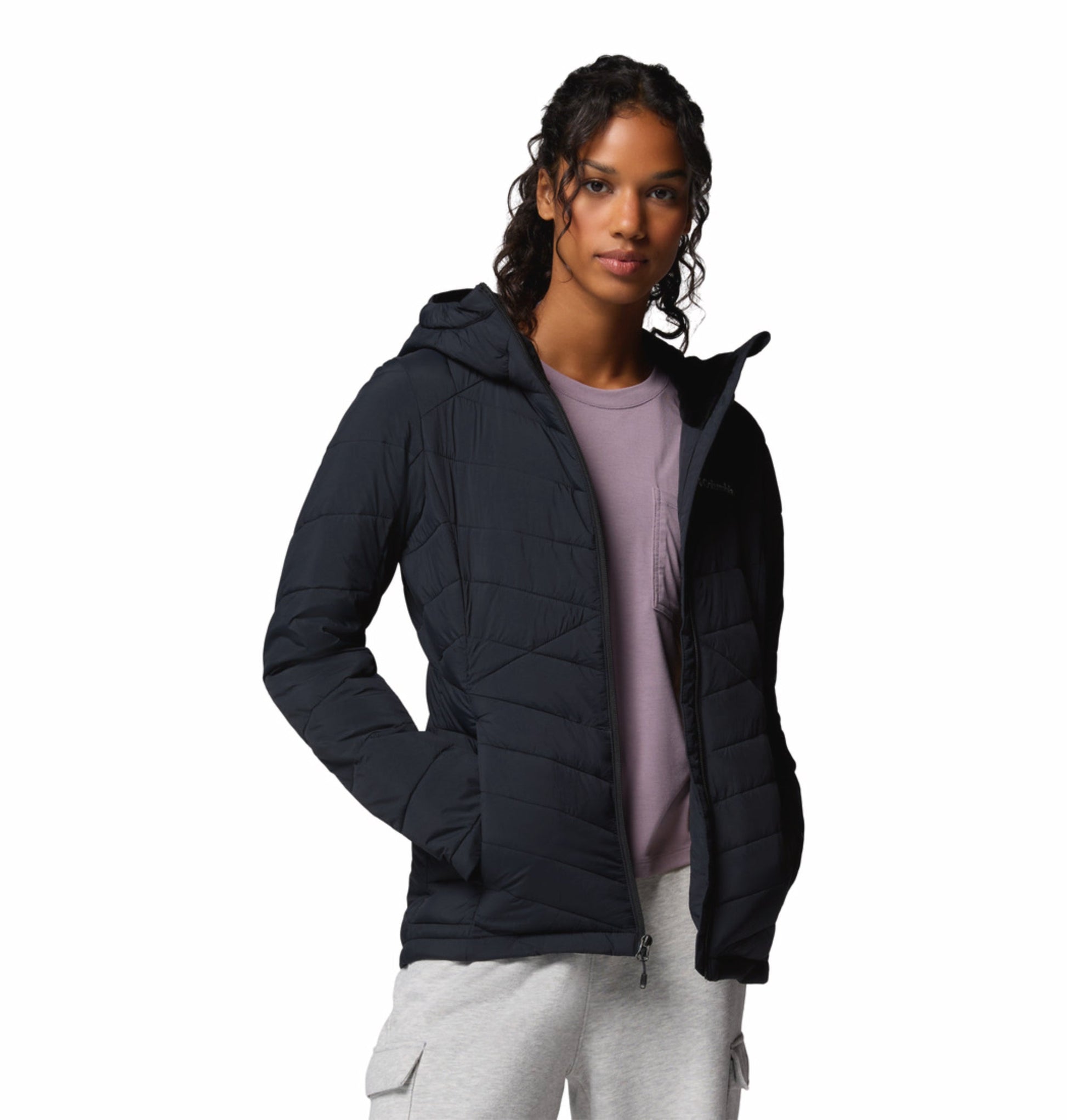 women black omni heat infinity joy peak ii down jacket