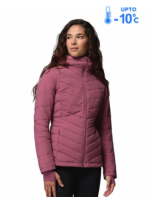 Columbia Women Purple Omni-Heat Infinity Joy Peak II Down Jacket