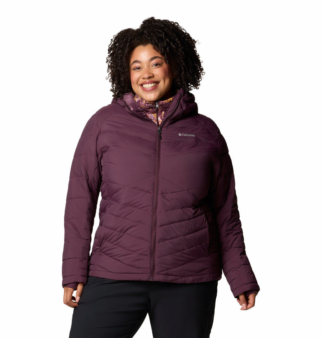 Columbia Women Red Joy Peak Hooded Jacket (Plus Size)