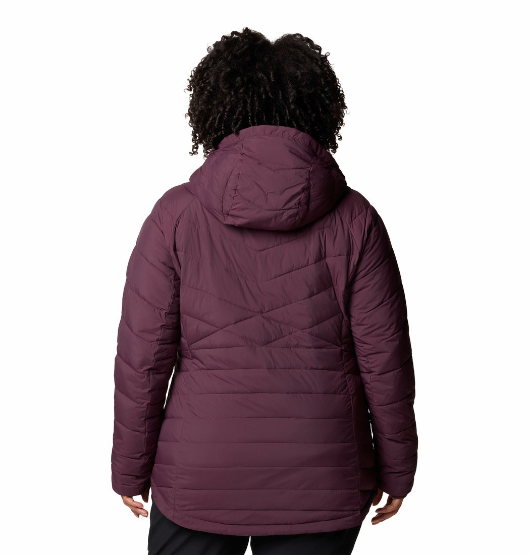 Columbia Women Red Joy Peak Hooded Jacket (Plus Size)