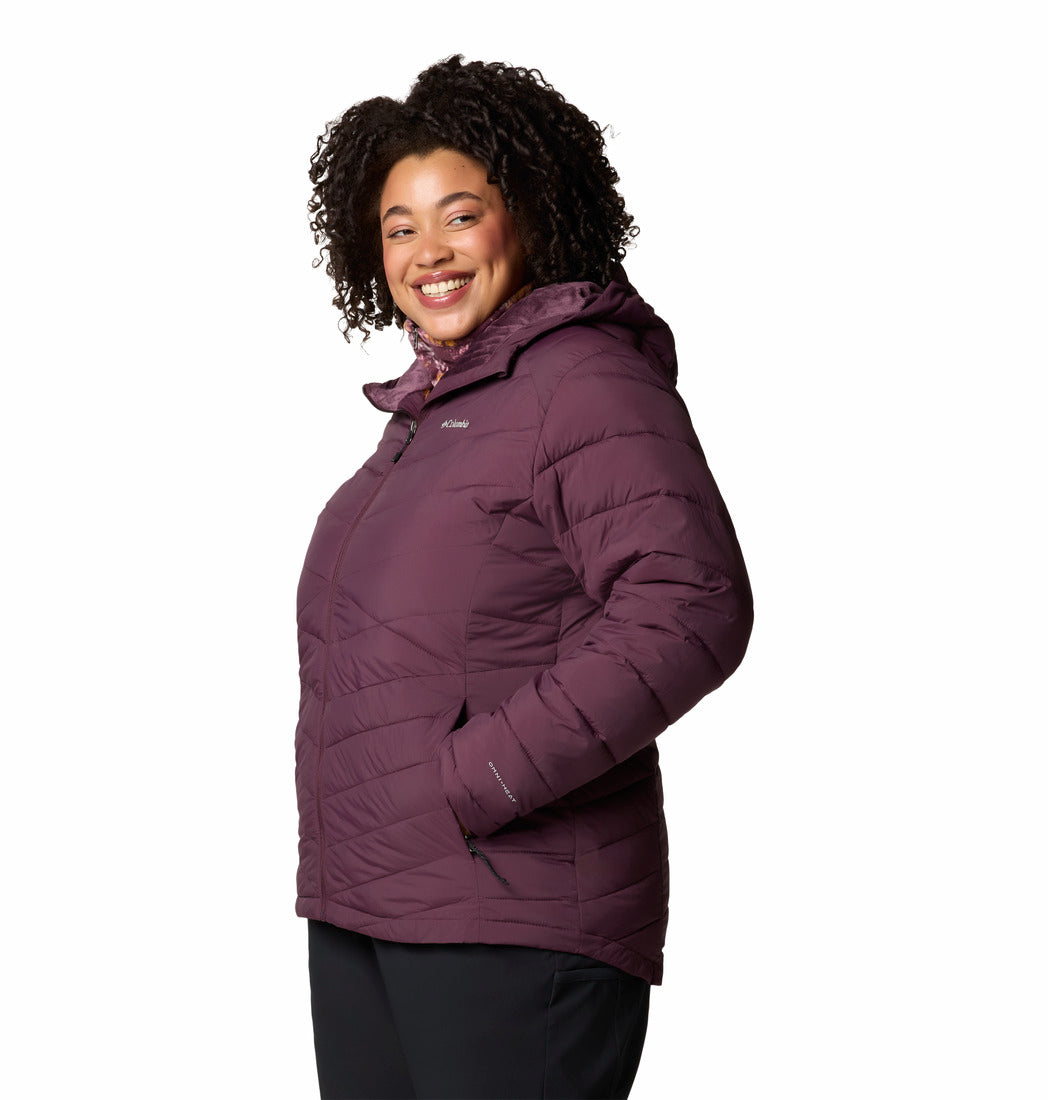 Columbia Women Red Joy Peak Hooded Jacket (Plus Size)