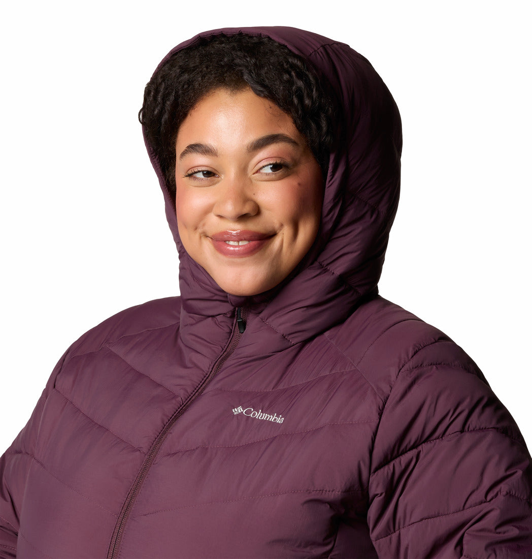Columbia Women Red Joy Peak Hooded Jacket (Plus Size)