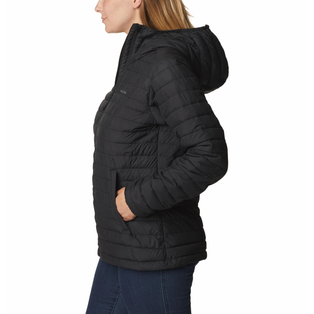 Columbia Women Black Omni-Shield Silver Falls II Hooded Down Jacket