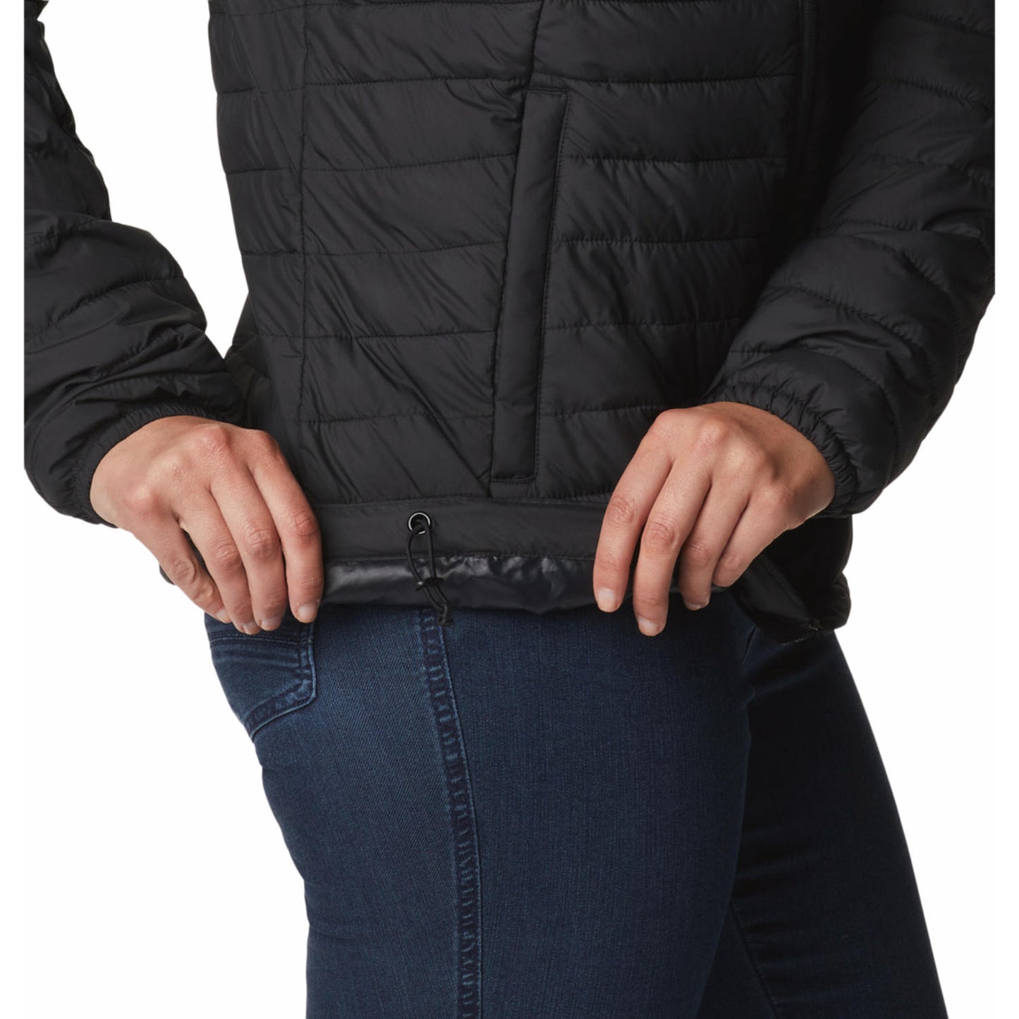 Columbia Women Black Silver Falls II Hooded Jacket