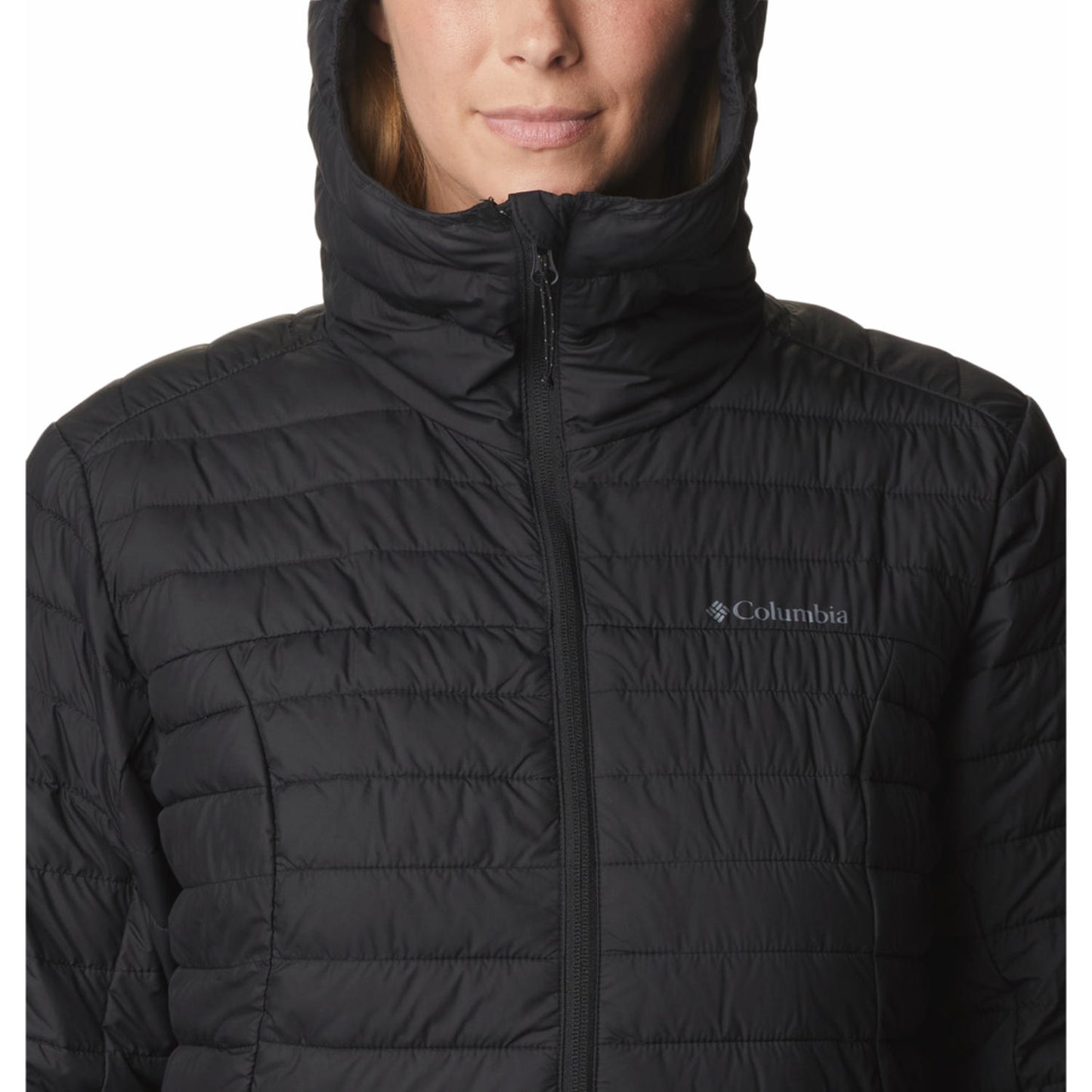 Columbia Women Black Silver Falls II Hooded Jacket