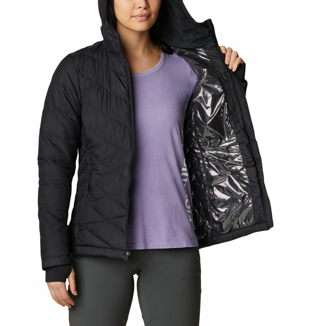 Columbia Women Black Heavenly Hooded Jacket