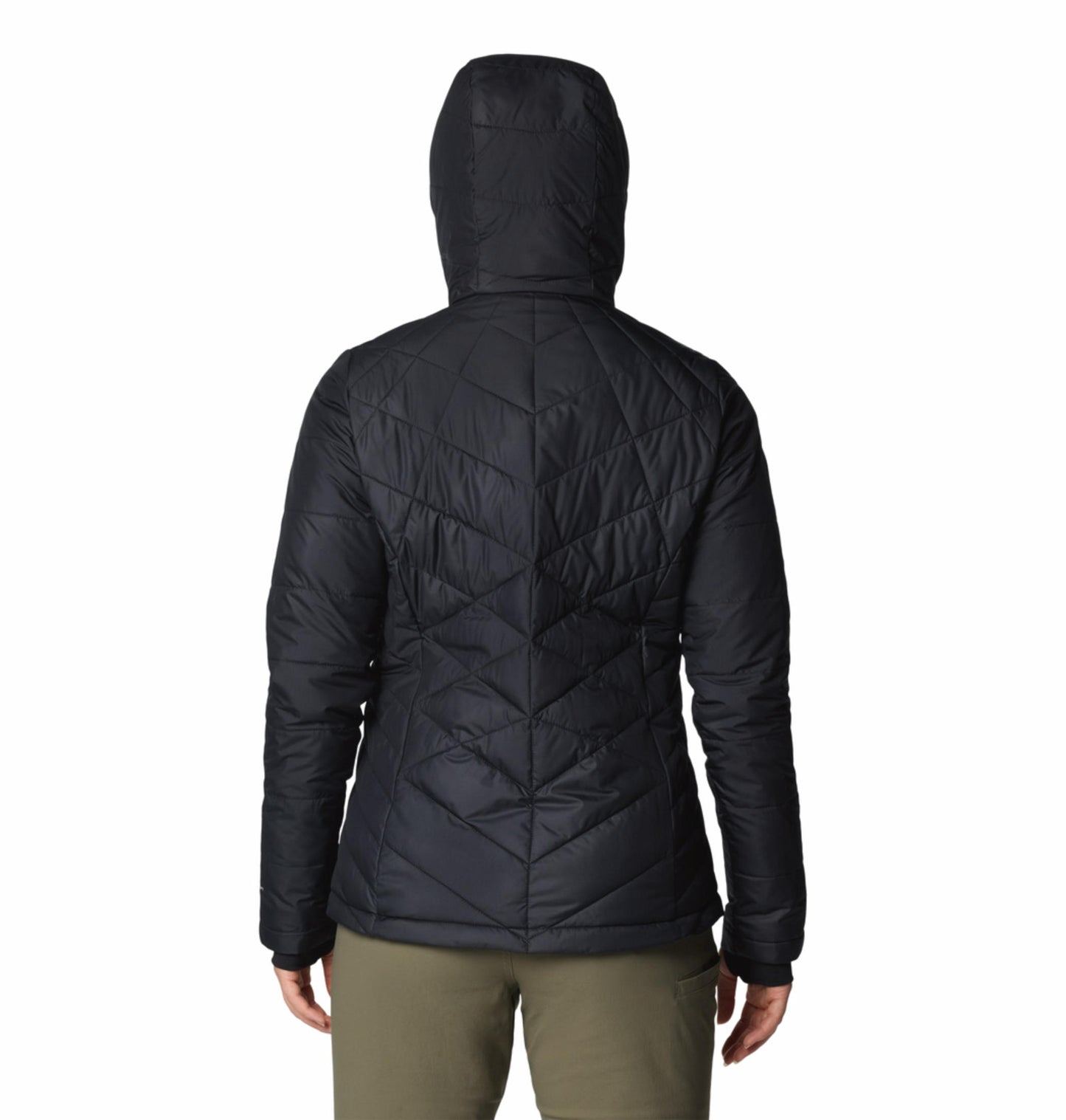 Columbia Womens Black Omni-Heat Reflective Heavenly Hooded Jacket