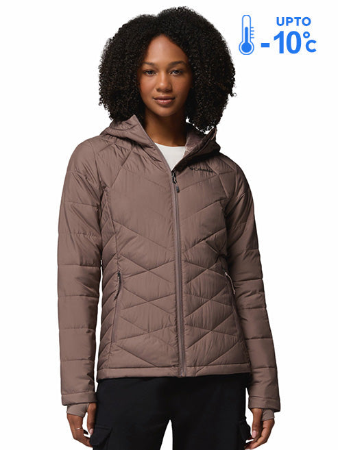 Columbia Women Brown Omni-Heat Reflective Heavenly Down Jacket