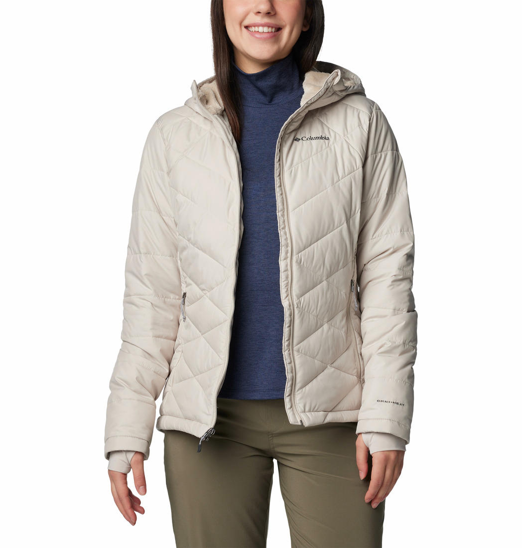 Columbia Womens Off White Heavenly Hooded Jacket