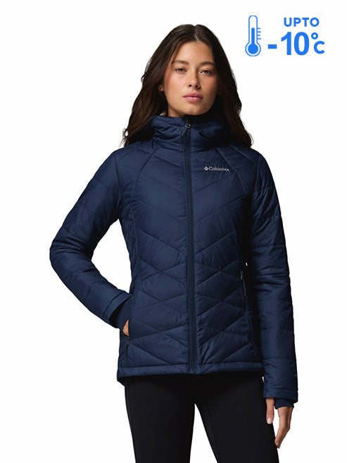 Columbia Women Blue Omni-Heat Reflective Heavenly Down Jacket